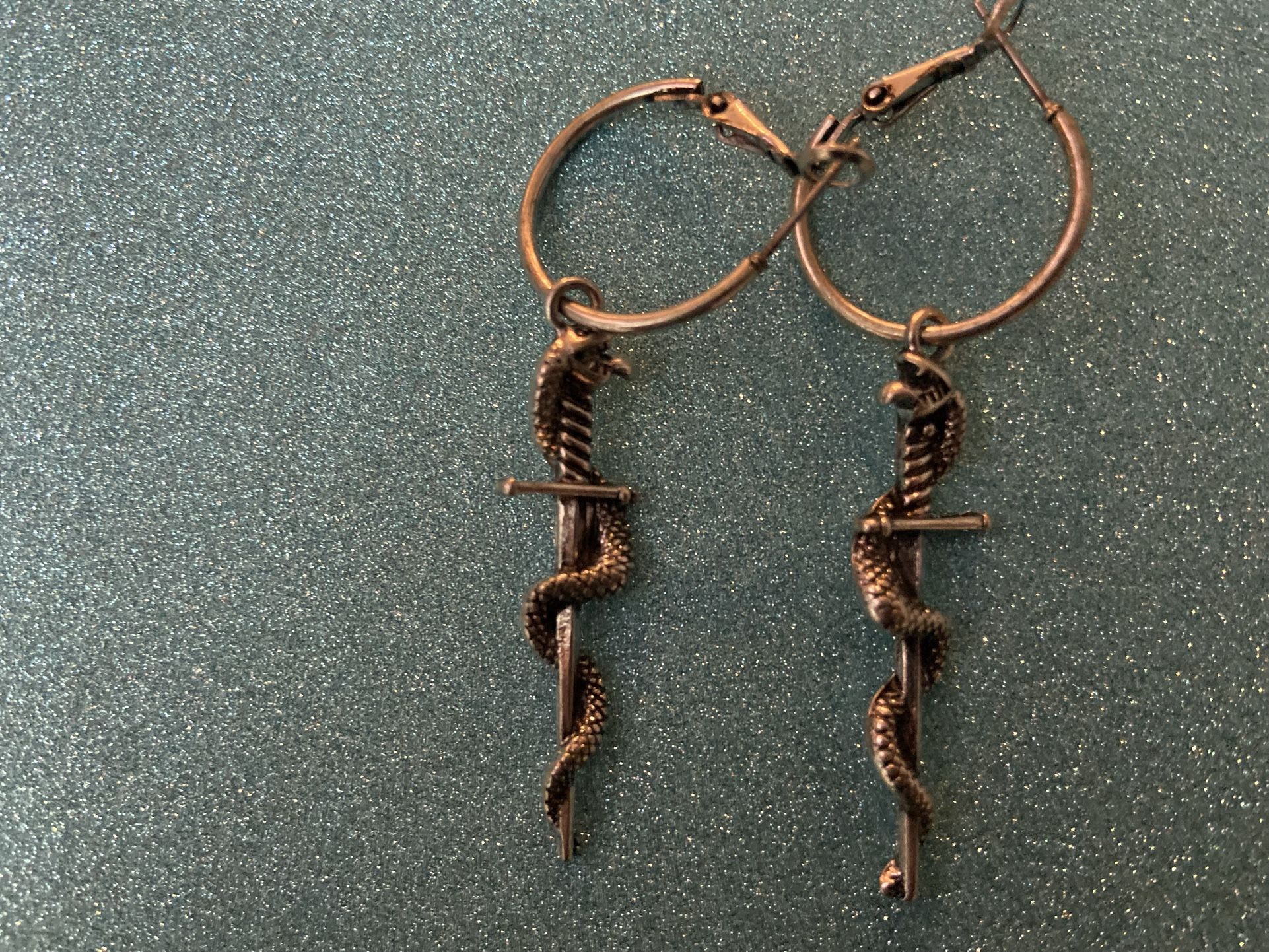 Sword Snake Earings