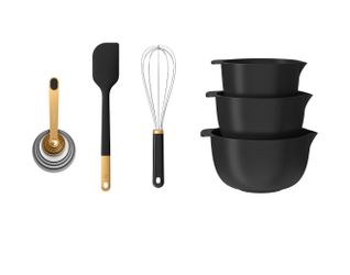 New Beautiful 14-Piece Mix & Measure Set, Black Sesame by Drew Barrymore