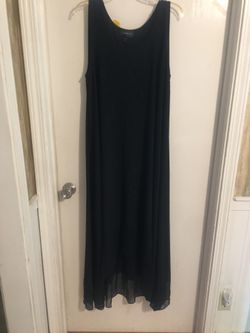 Sz 18/20 Black Long Dress