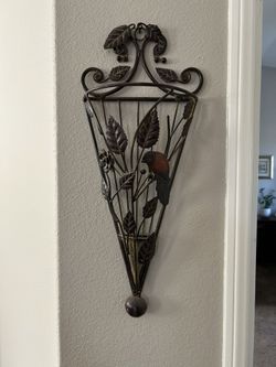 Beautiful Metal Faux “vase”
