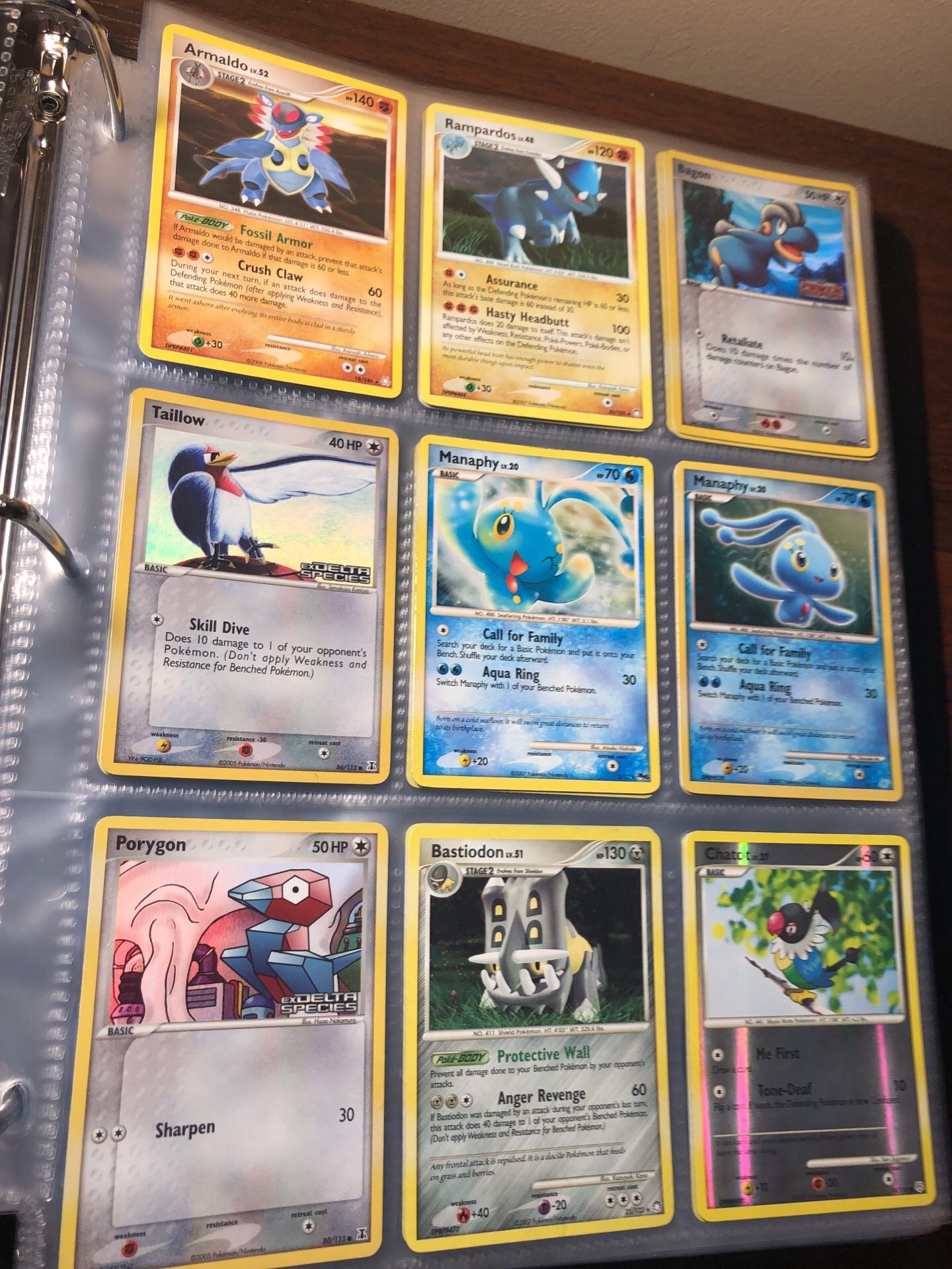 (Not sold as lot - sold by page) Pokemon vintage Pokémon cards