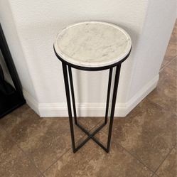 Marble Top Side End Drink Table 
