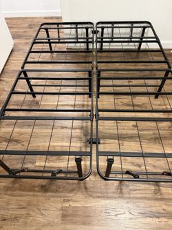 Full Size Metal Bed Frame – Heavy Duty, Foldable