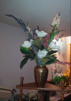 Beautiful flowers with vase