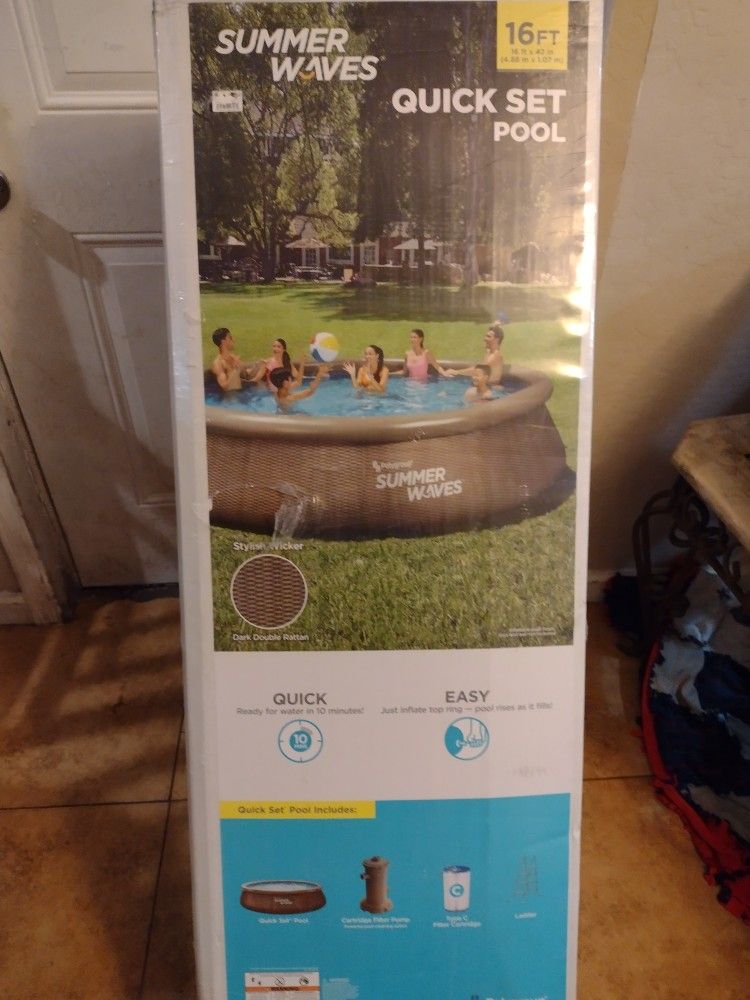 Summer Waves 16 Ft Swimming Pool Filter And Pump Ladder New for Sale in Phoenix, AZ OfferUp