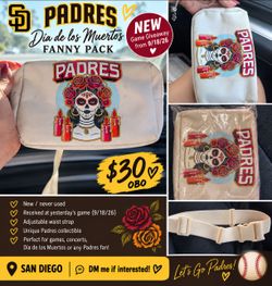 San Diego Padres Fanny Pack – Día de los Muertos Design ⚾🌹