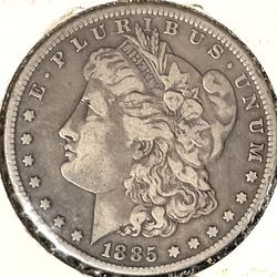 Immaculate Condition 1885 Morgan Silver Dollar 