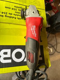 7 Amp Corded 4-1/2 in. Small Angle Grinder with Sliding Lock-On Switch