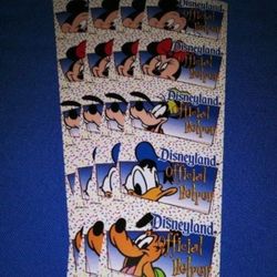 Vintage Disneyland Mickey And Friends Stickers