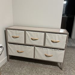  5-Drawer Storage Organizer w/ Fabric Bins 