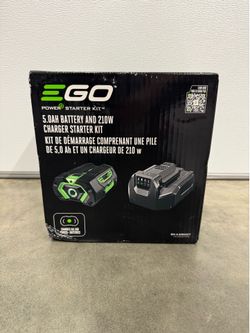 EGO POWER+ 56 -Volt, 5 Ah 1 -Pack Lithium Ion (Li-ion) Battery/Charger $369plus tax at Lowe's