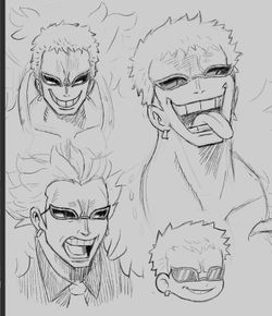 One Piece art sketch commissions