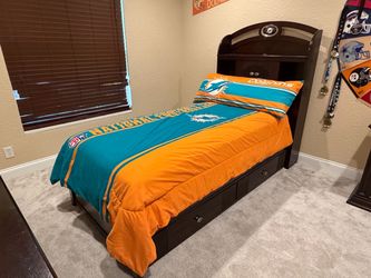 NFL Miami Dolphins Twin Bed