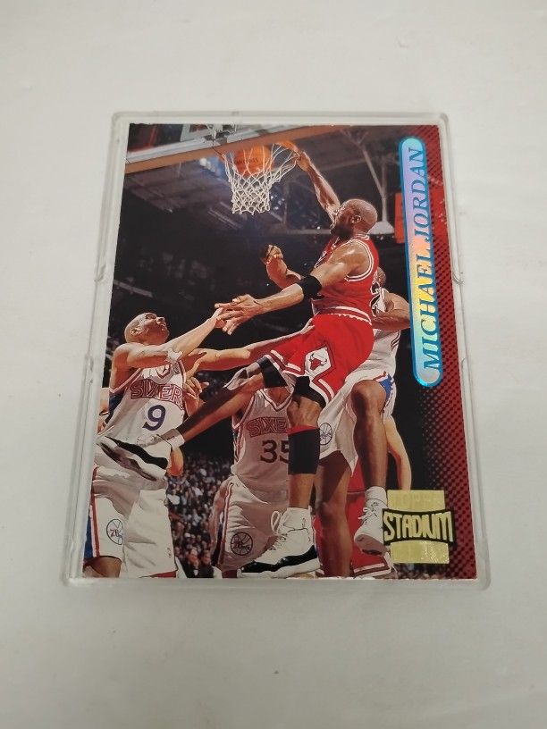 1997 Michael Jordan Basketball Card Gold Topps Stadium Club #101