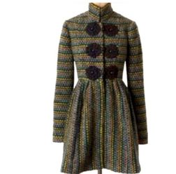 Plenty Tracy Reese anthropology cheongsam coat sz 0
