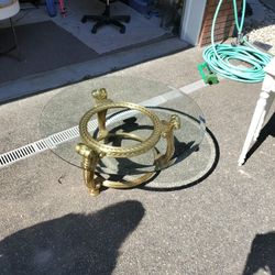 Italian Inspired Glass Coffee Table 