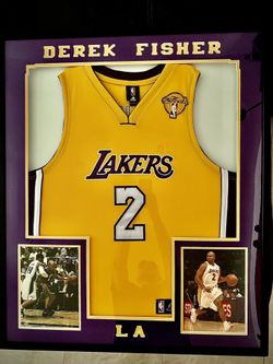 2009 Derek Fisher Adidas Los Angeles Lakers The Finals Jersey