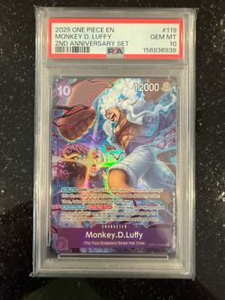 🏴‍☠️ 2025 One Piece Monkey D. Luffy 2nd Anniversary PSA 10 🔥