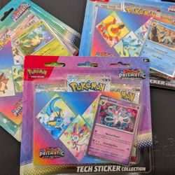 Prismatic Evolutions Tech Sticker Collection (3pk)