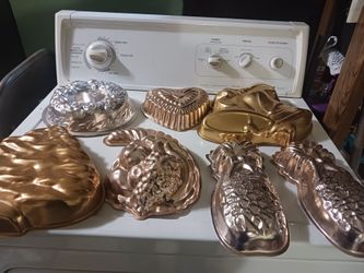 Vintage Copper and Aluminum Jello / Cake Mold Collection