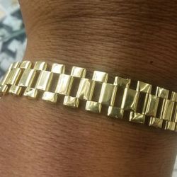 10k Gold rolex bracelet 15.4 grams