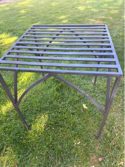 Iron outdoor table