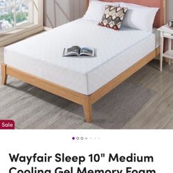 Wooden Platform Bedframe And Mattress