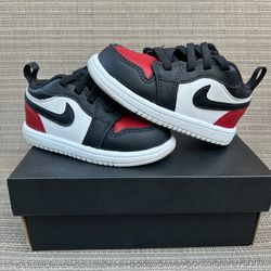 Jordan 1 Retro Low ALT Bred Toe 2.0 (TD) Sz 6c