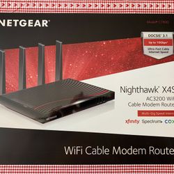 NETGEAR Nighthawk X4S AC3200 WiFi Cable Modem Router (C7800)