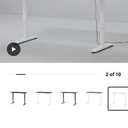 Ikea Electric Stand-Sit desk White 