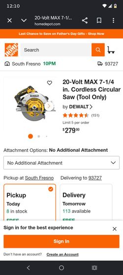 Like new cordless saw