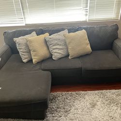 Grey Couch With Chaise 