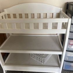 changing table with wipe warmer. 