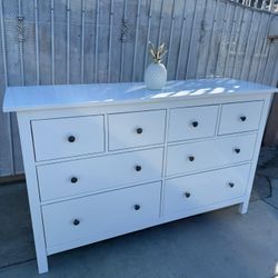 white 8 drawer dresser