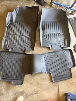 WeatherTech Black Car Floor Mats Set