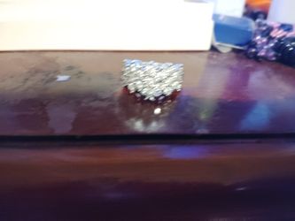 Ring Silver W 23 Diamond Size 10