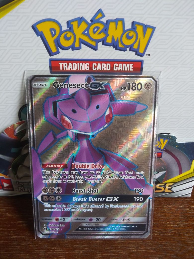 POKEMON GENESECT GX FULL ART HOLO MINT CONDITION!!!