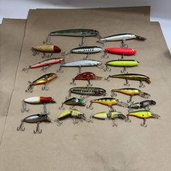 21 Fishing, Lures, New And Old