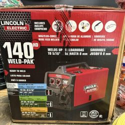 Lincoln New Electri. Welder 140 Weld Pak Brand New 