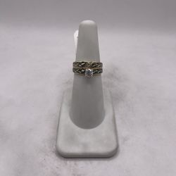 14kt Gold Duo Diamond Engagement Style Ring Set