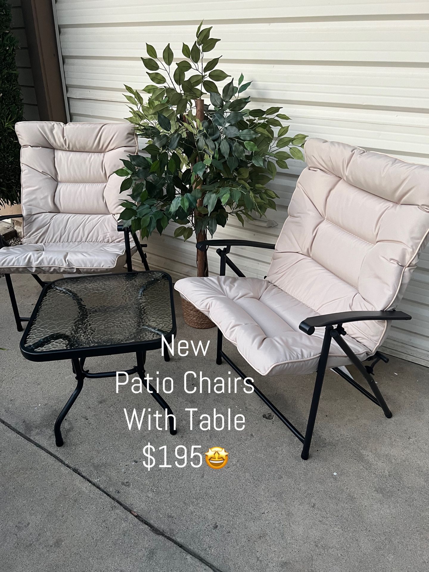 NEW 3PC PATIO SET LOCATED IN VISALIA DELIVERY AVAILABLE