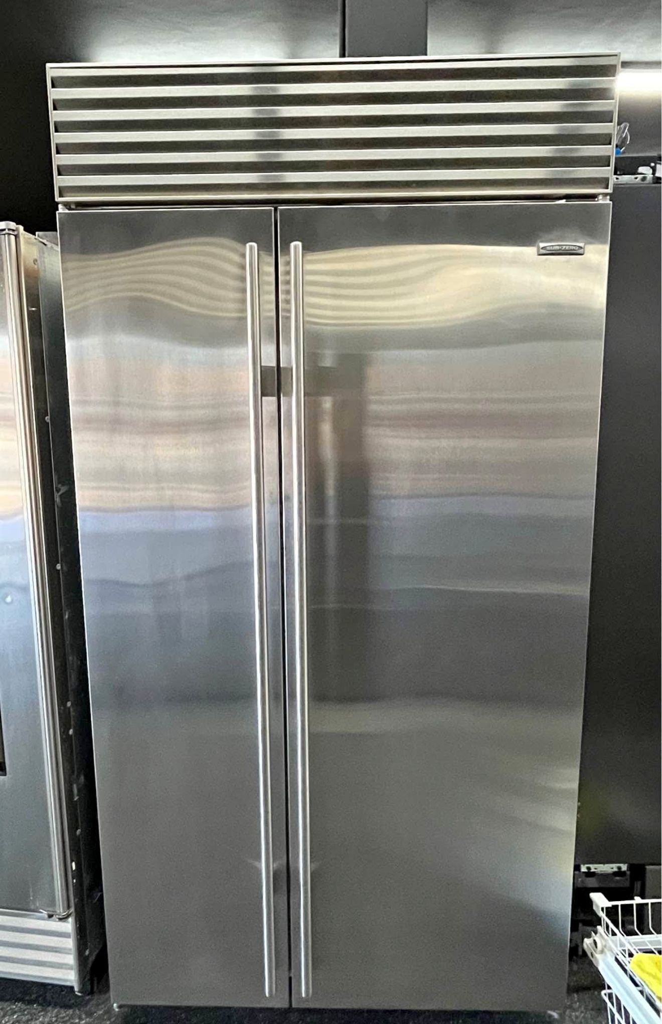 Sub Zero 42” Stainless Steel Built In Side By Side Refrigerator