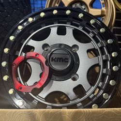 On Sale. Kmc 14” Beadlock 4x137 Wheels & 32x10-14 BF Goodrich KM3 Tires For Can Am & Honda Utv SXS (We  Finance)