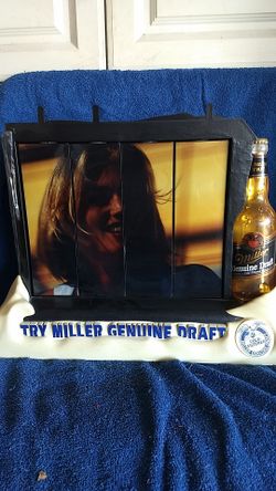 Vintage Miller Genuine Draft bar sign