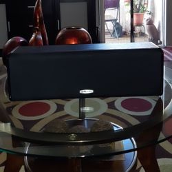 Polk Audio Center Speaker Model CS10 Black. 20in. X 10in. X 7in.