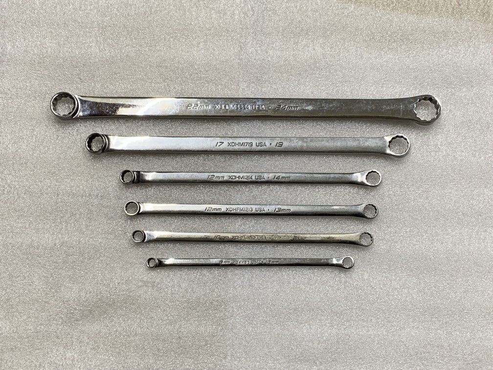 Lot Of 6 Metric Hi Performance 12 Point 0° Offset Box Wrench