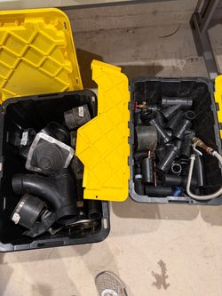 Lot of Plumbing Fittings and Pipe Parts