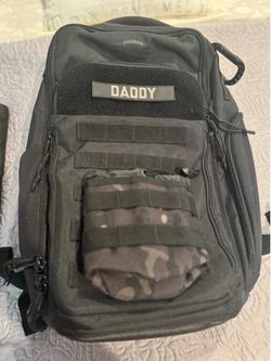 Tactical Baby Gear Everyday Backpack  with Bullet Proof Back