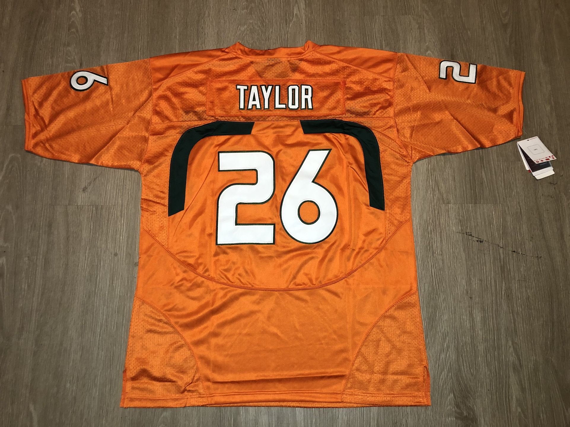 Vintage SEAN TAYLOR #26 Miami Hurricanes Jersey Mens XL, UNOFFICIAL JERSEY  for Sale in Pennsauken Township, NJ - OfferUp