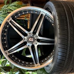 18"  Crome Rims And Tires 